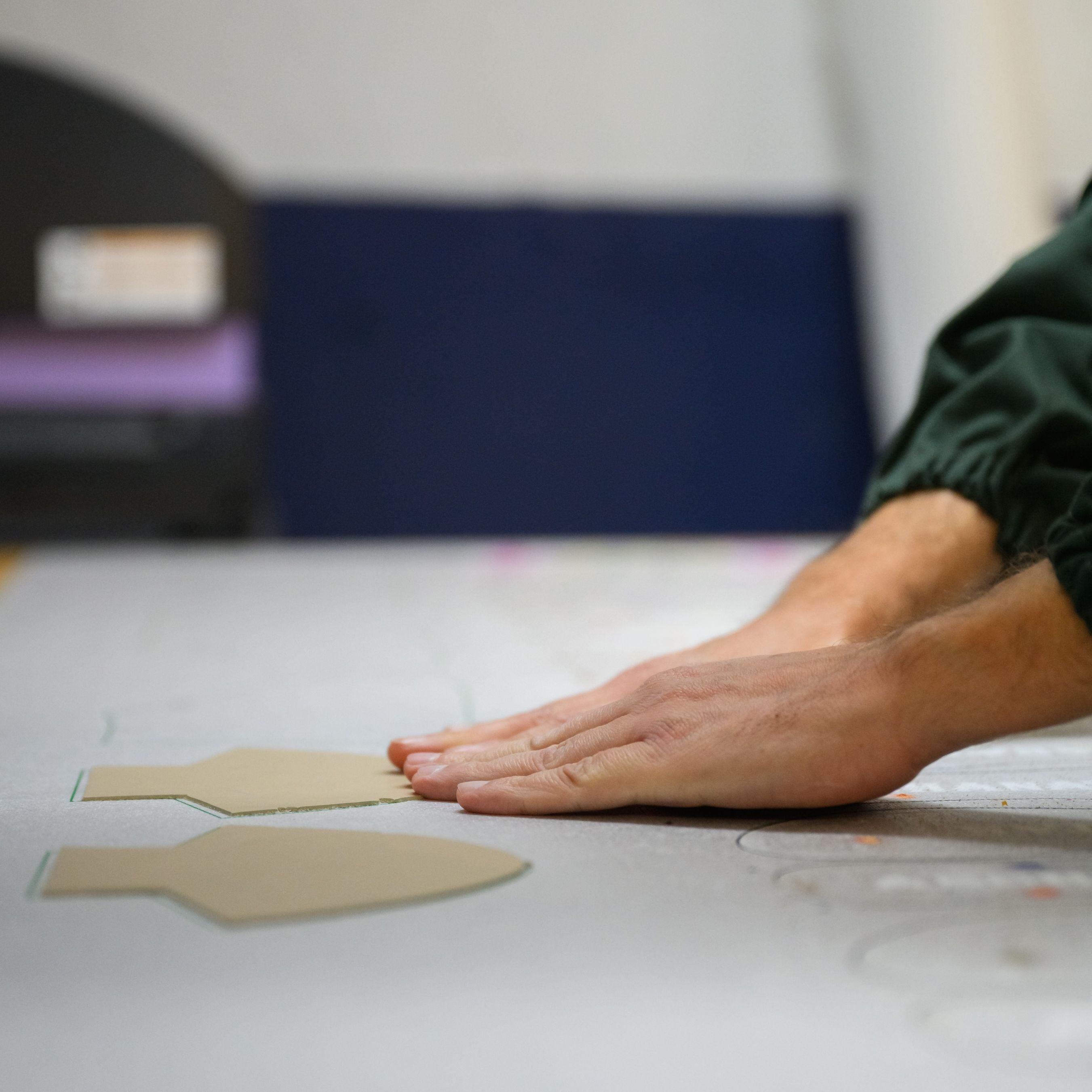 Preparing to Print 33MB logo on our premium leather flap