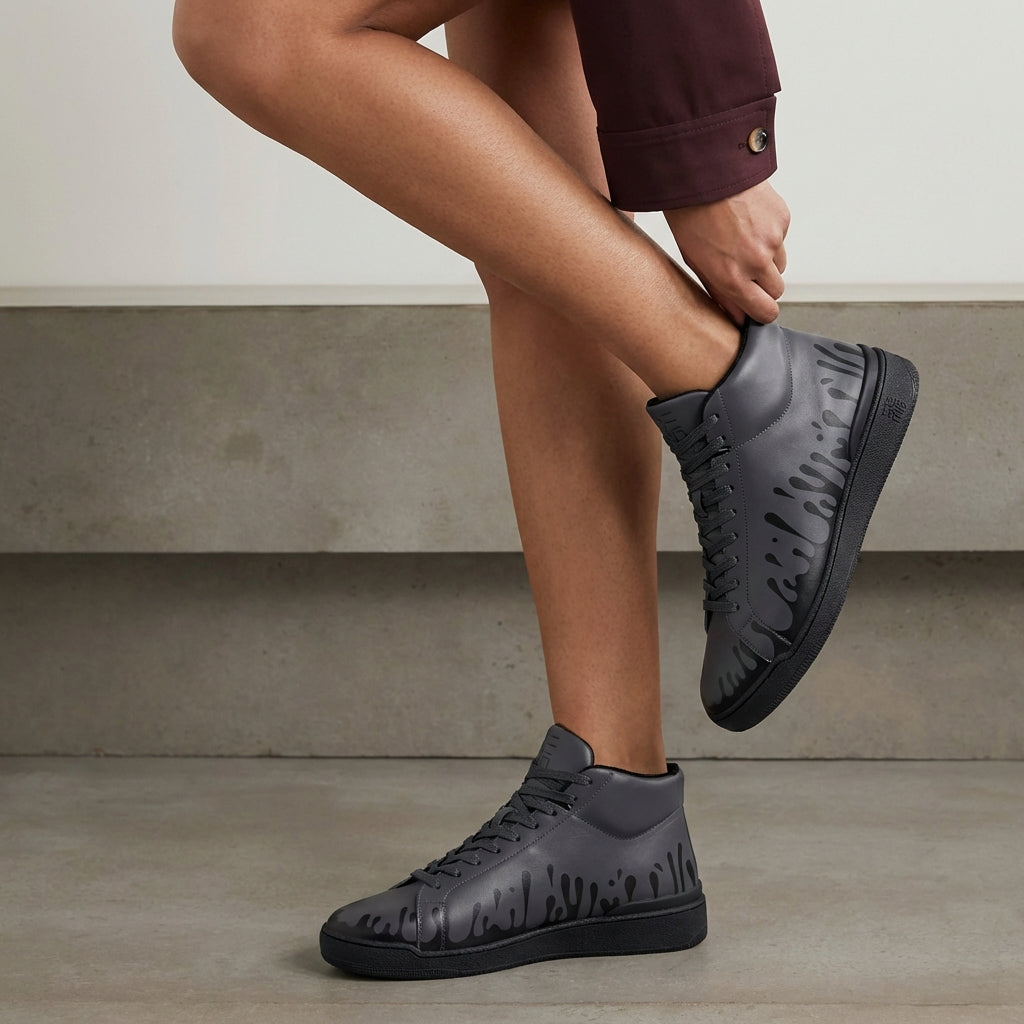 33MB Nighty mid-top sneakers, highlighting the versatile urban silhouette and anatomic comfort.