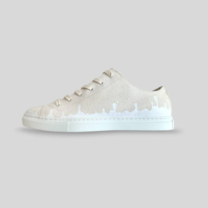 Mirage Canvas Low-Top — Beige/Sandy Canvas Sneakers