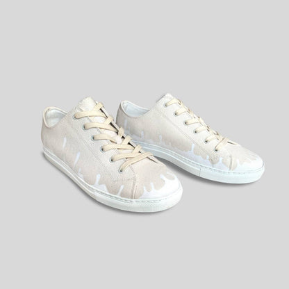Mirage Canvas Low-Top — Beige/Sandy Canvas Sneakers