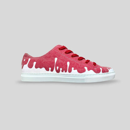 Sunset Canvas Low-Top — Red/Burgundy Canvas Sneakers