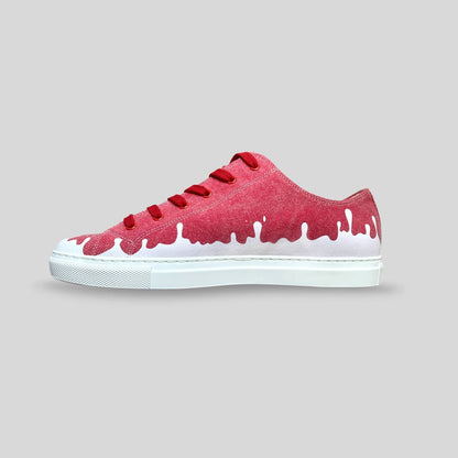 Sunset Canvas Low-Top — Red/Burgundy Canvas Sneakers