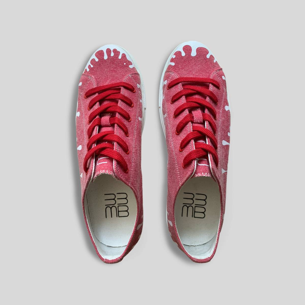 Sunset Canvas Low-Top — Red/Burgundy Canvas Sneakers